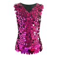 thumbnail image 6 of Landzoo Vest For Men Sequins Sleeveless V-Neck Undershirt Summer Breathable Men Tank Tops Size L Purple, 6 of 6