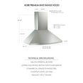 thumbnail image 3 of KOBE RA92 Series 30-Inch Hands-Free Fully Auto Wall Mount Range Hood in Stainless Steel, 3 of 6