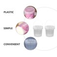 thumbnail image 3 of 2 baldes de plástico transparente de 1 l con tapa, aptos para alimentos, aptos para congelador y microondas, 3 of 6