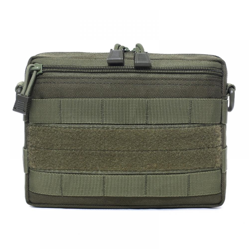 Tactical Molle Horizontal Admin Pouch Compact 1000D Utility EDC Tool Storage Bag 