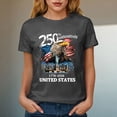 thumbnail image 5 of mgoYE 4th of July Shirts for Women : 4th of July T Shirt USA Flag Print Shirts Patriotic Short Sleeve Button Tops Womens Tahirts(Grey,3XL), 5 of 8