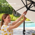 thumbnail image 6 of ACEGOSES 7.5ft Patio Umbrella, Outside Table Umbrellas With Non-Fading Polyester canopy, Beige, 6 of 8
