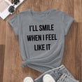 thumbnail image 3 of DHFJKG T Shirts For Women Casual Short Sleeve Loose Fit Round Neck Letter Printed Graphic Tee Comfortable Daily Wear Pullover Stylish Tops, 3 of 4