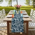 thumbnail image 4 of Table Runners 72 Inches Long Dress Scarves, Navy Blue Spring Floral Farmhouse Kitchen Table Runner, Coffee Tablerunners, Farmhouse Flowers Elegant Pastoral 16x72 Inch, 4 of 9