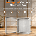 Clear Outdoor Waterproof Electrical Junction Box 20