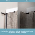 thumbnail image 4 of (2 pack) Kenney® Superior Hold Premium Curtain Rod, 28-48", Espresso, 4 of 9