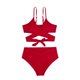 thumbnail image 4 of Underwire Trajes de Baño para las Mujeres Color Sólido Dos Piezas de Cintura Alta, Delgado Y Sexy Trajes de Baño de Bikini para Mujeres, 4 of 6