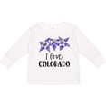 thumbnail image 3 of Inktastic I Love Colorado Columbine Flowers Boys or Girls Long Sleeve Toddler T-Shirt, 3 of 5