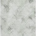 thumbnail image 4 of HomeRoots 666646 5 x 8 ft. Green & Ivory Abstract Geometric Transitional Washable Machine Made Rectangle Area Rug with UV Protection, 4 of 9