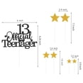 thumbnail image 2 of Cake Topper Pargleev 13 Joven Oficial Negro y Dorado, 2 of 5