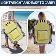 thumbnail image 4 of Ktaxon Backpack Beach Chair, 5-Position Protable  Beach Chair, Light-Weight Foldable Camping Chair with Back Storage Bag & Cooler Pouch and Side Bags for Beach Poolside (Low, Yellow), 4 of 10