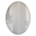 thumbnail image 6 of OVALCREST - Singapore Framed Floating Oval Mirror - Linen White - 18 5/8" x 24 5/8", 6 of 8