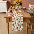 thumbnail image 3 of Table Runner - 72 Inch Long, Red Strawberry Kitchen Dining Table Runner Dresser Scarves, Summer Fruits Farmhouse Leaves Flower Pastoral Farmhouse Decor for Coffee Tables Wedding Party Banquet, 3 of 8