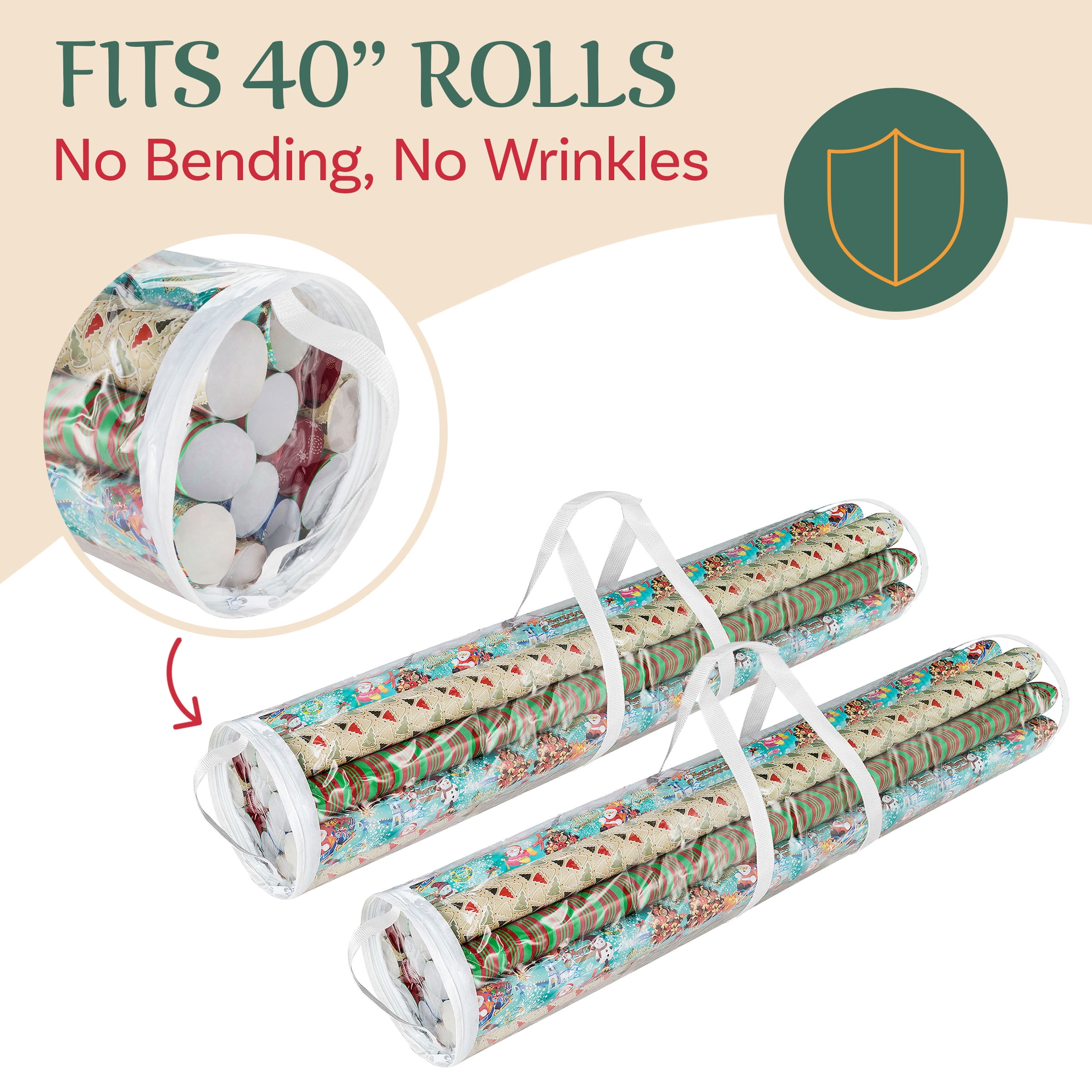 Elf Stor Set of 2 Wrapping Paper Storage Holders