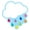 Cloud with Raindrops, variant on Schoolgirl Style Black, White & Stylish Brights School Bus Cutouts (36)