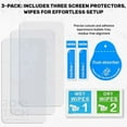 thumbnail image 3 of Apple iPhone 17 Pro Max Tempered Glass Screen Protector, 3 Screen Protectors + 3 Camera Lens Protectors, 3 of 6