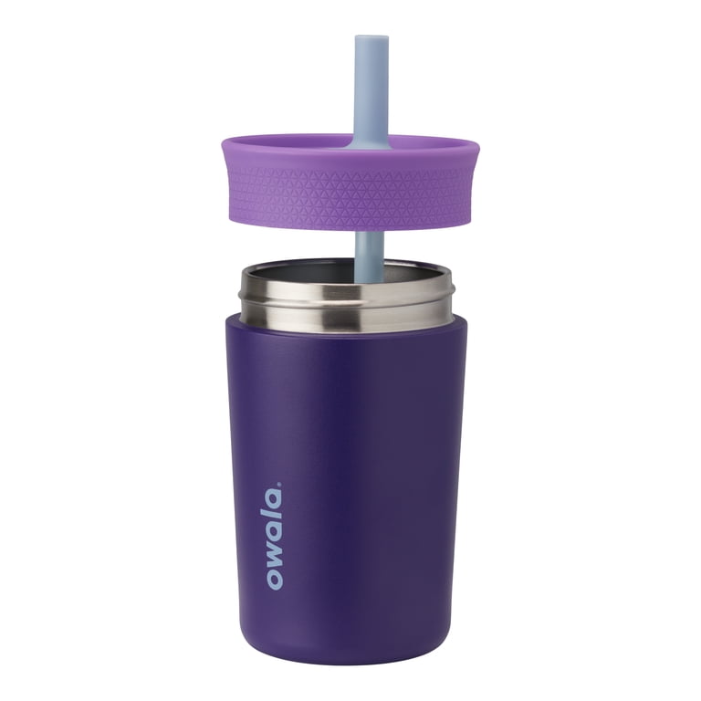 Owala 12oz Kids Stainless Steel Straw Tumbler - Peacock Palace