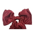 thumbnail image 3 of Burgundy Jumbo Satin Christmas Tree Topper Bow, 22"x56", by My Texas House, 3 of 4