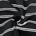 thumbnail image 6 of FUNUONY Women's Wide Leg Pants Flowy Pants for Women Casual Palazzo Trousers Loose Fit High Waisted Drawstring with Pocket New Large Sized Loose Striped Cotton and Linen Casual Trousers Black S, 6 of 7