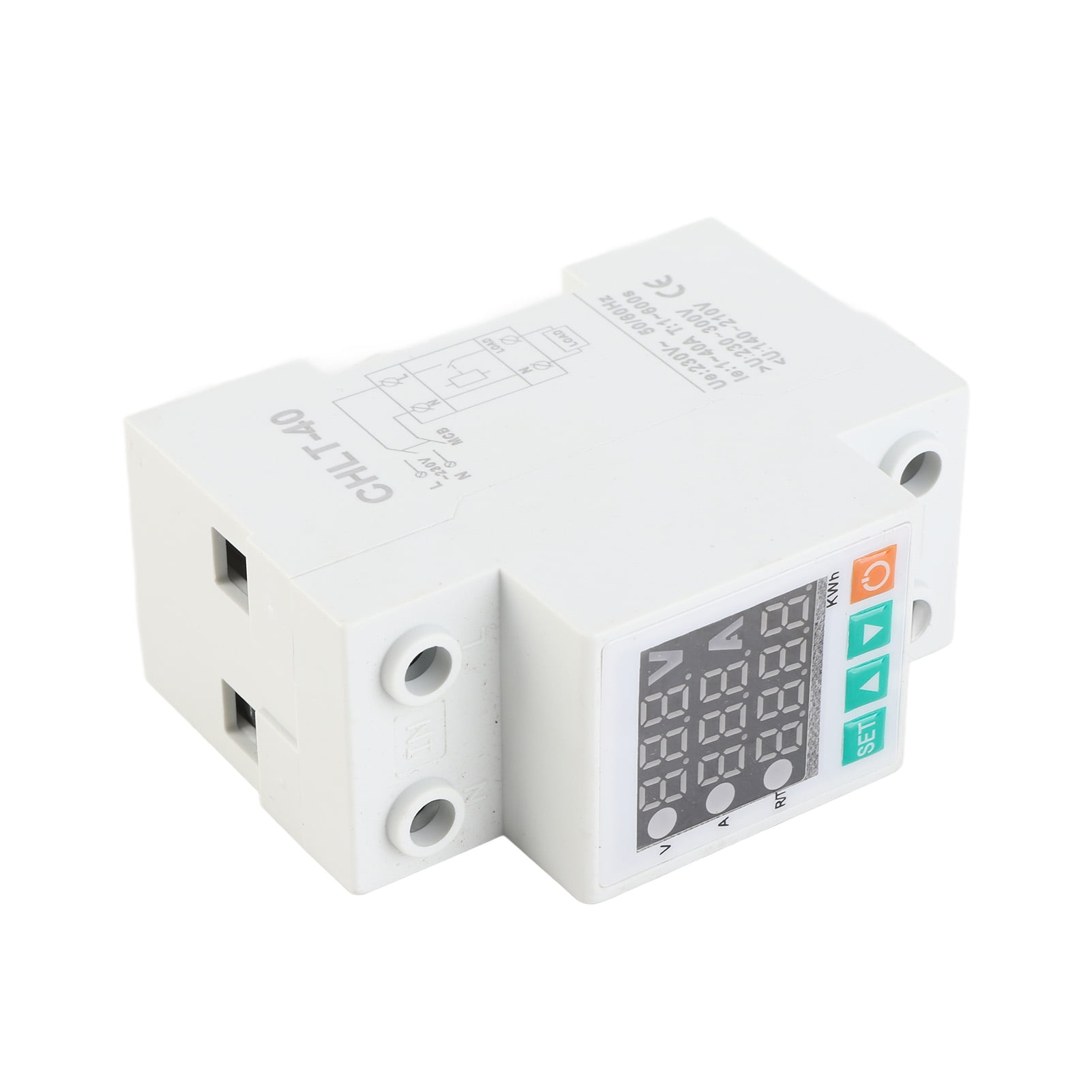 Intelligent Three Display Adjustable Voltage Protector Intelligent Over Voltage Under Voltage Over Current Protect Device Home Self Resetting Voltage Protector