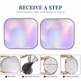 thumbnail image 5 of Picia Fish Scale1 2 Piece Car Windshield Sun Shade Foldable | Foldable Sun Shield for Front Window Blocks UV Rays and Keeps Your Vehicle Cool-Small, 5 of 7
