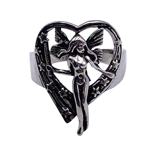 New Style Punk Originality Modelling Fashionable Ring Reveals Unique Personality