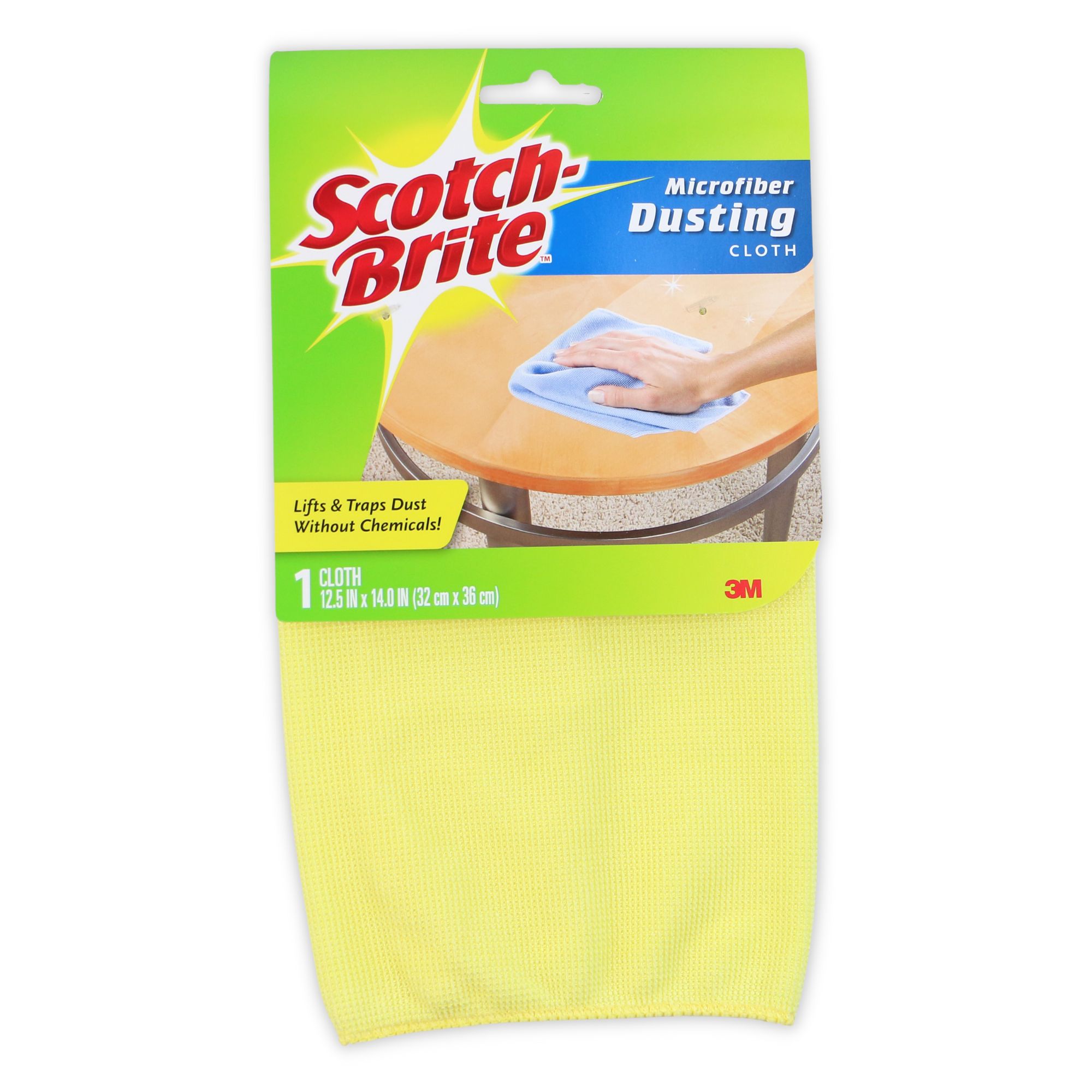 ScotchBrite Microfiber Dusting Cloths Cloth / 1pack (Yellow) 1pack
