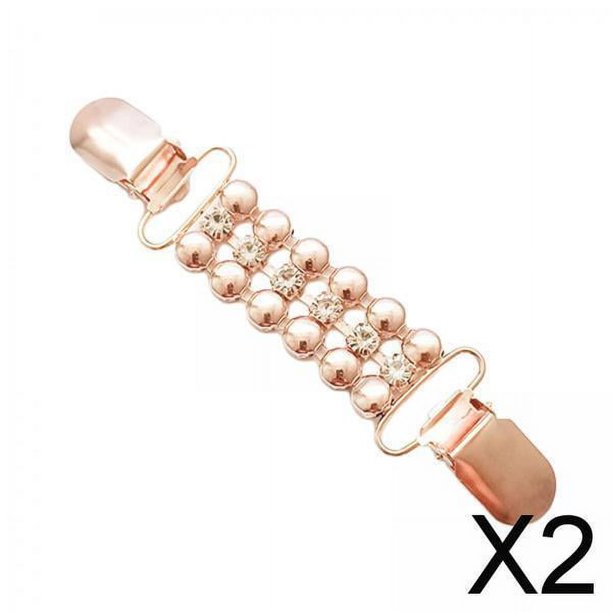 2x Clips para Suéter para Mujeres Y Niñas, Pin Elegante de Metal para Chal, Capa, Cierres, Cárdigan, Clip para Bufanda, Blusa, Camisa, Chaqueta, Ropa 2 piezas