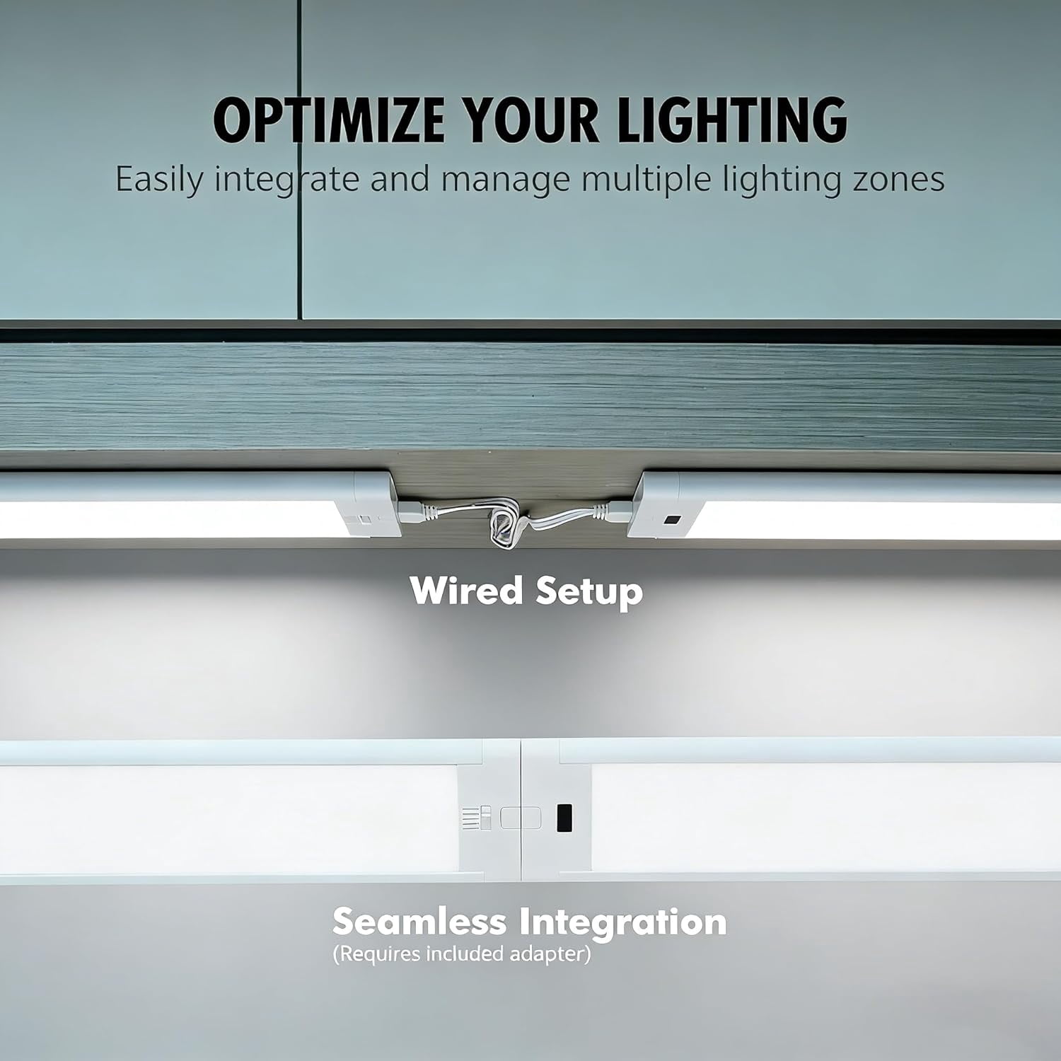 12 Inch Under Cabinet Lights 2 Packs High Brightness Easy Install Plug in, Hand Wave Activated LED Counter for Kitchen Bookshelf 5CCT& Stepless Dimmable Closet Motion Light