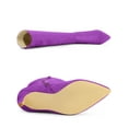thumbnail image 4 of BLISSFUL STEP Women's Pointed Toe Stiletto Heels Knee High Boots Purple 7.5, 4 of 7