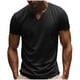 thumbnail image 1 of Camiseta de Manga Corta Hombres Color Sólido Cuello en V Top Suelto Amigable con la Piel, Blusa de Poliéster de Ejercicio Casual para Verano Primavera Diario Y Al Aire Libre, 1 of 7