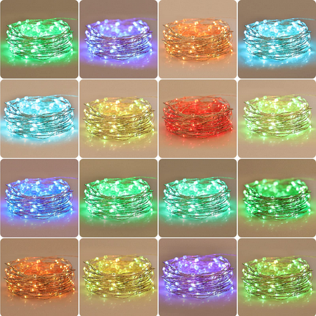 Fairy Lights Plug in USB Operated Copper Wire String Lights with Remote Twinkle Lights for Bedroom Party Wedding Camping Tree Indoor Color Changing Fairy String Lights 160 Feet 320 Led