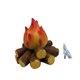 thumbnail image 3 of Lámpara de chimenea LED con simulación de llama de leña, efecto vintage A, 3 of 9