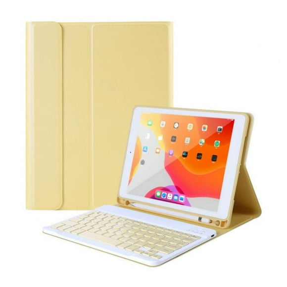 Bluetooth Keyboard Case for iPad 2017/2018/Air1/Air2 9.7 inch Wireless Detachable iPad Keyboard Case with Pencil Holder for iPad 9.7 5th / 6th Generation
