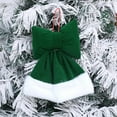 thumbnail image 2 of yulier Christmas Bow Ornament, Large Plush Velvet Bow Hanging Pendant Christmas Tree Ornaments, Christmas Decorations Xmas Holiday Wedding Party Home Decor, Green, 9.84"x6.69", 2 of 8