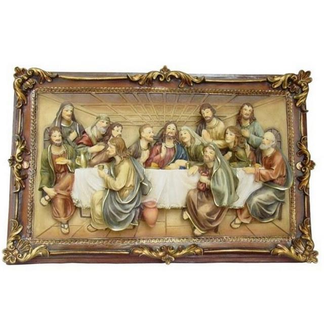 HiLine Gift 81854 Last Supper Picture Frame Christian Figurine