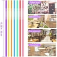 thumbnail image 2 of 200 Pcs Individually Packaged Colorful Disposable Extra Long Flexible Plastic Drinking Straws.(0.23'' diameter and 10.2" long), 2 of 7