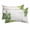 Green, Gold, Gray, variant on Tropical Palm Trees Outdoor Pillows for Chaise Lounge Chair Waterproof Lumbar Pillows with Insert&Adjustable Strap Beach Headrest Pillow Summer Botanical Nature Rustic Burlap Pool Pillow 11"x16"