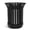 Black, variant on Gaonala Commercial Garbage Can 16 Gallon Metal Slatted Outdoor with Removable Liner for School Park Beach Patio Black