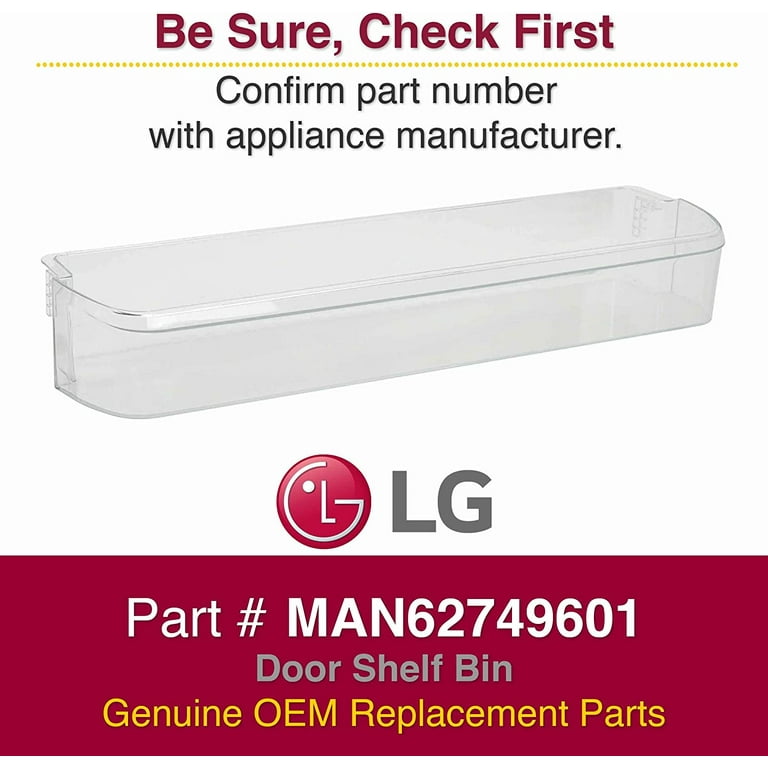 Genuine LG MAN62749601 Refrigerator Door Shelf Bin - Walmart.com