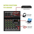 thumbnail image 5 of 4 Channel MINI Mixer  Professional Digital Mixer Dj Console With USB Portable  Mixer For Live Mixing Singing ,Smart Fader, 5 of 5