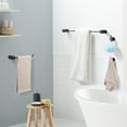 thumbnail image 2 of WOWOW, 5-pack of bathroom hardware accessories, including 24-inch towel rail, 7-inch toilet paper holder, 10-inch towel hanger, single coat hook x2, 2 of 7