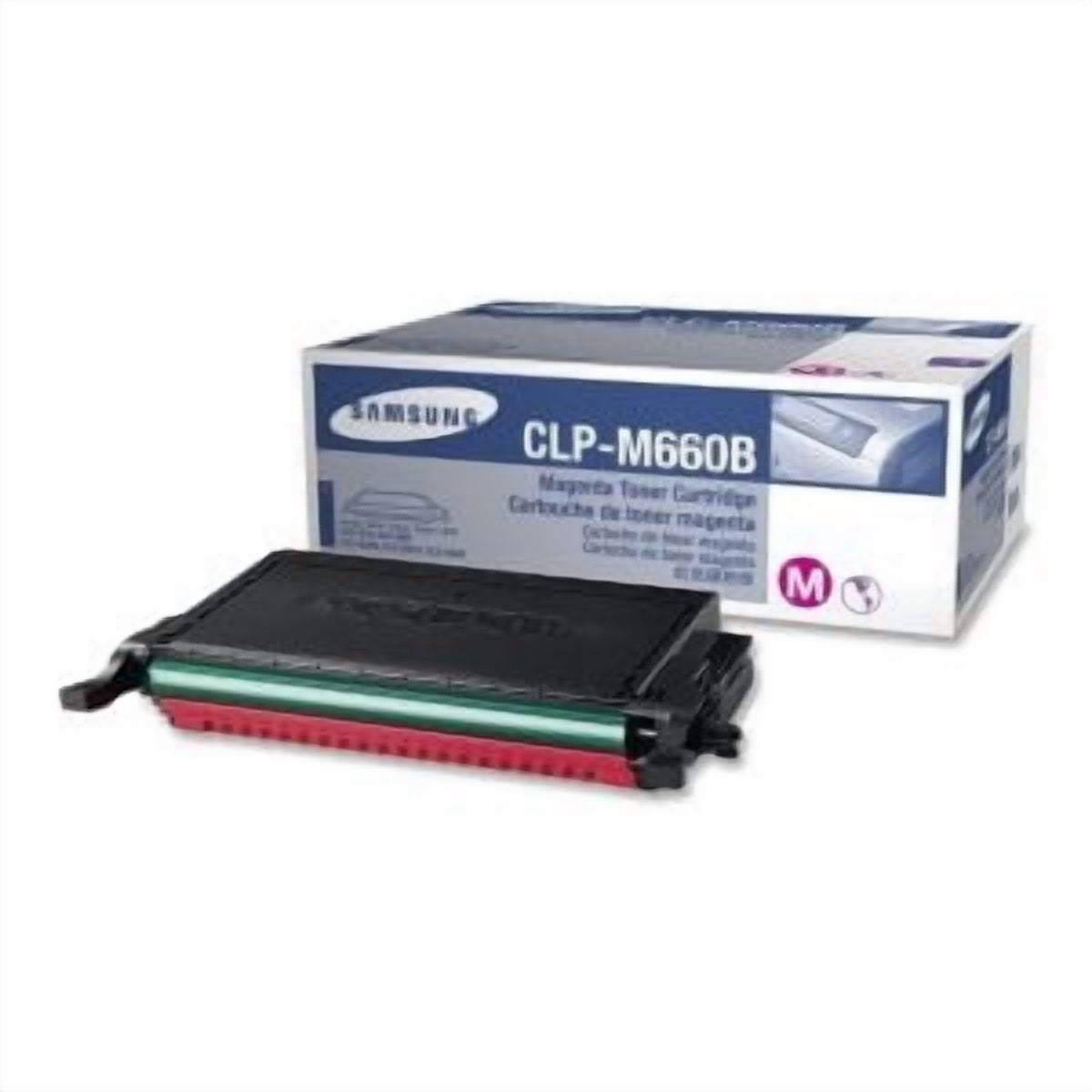 Samsung CLP-M660B CLP-610 660 CLX-6200 6210 6240 Toner Cartridge (Magenta) in Retail Packaging