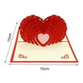 thumbnail image 4 of Sylvtty 3D Heart Pop-Up Card Valentine's Day Greeting Card Automatic Pop-Up Love Card for Mother's Day Anniversary Gift, 4 of 6