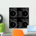 thumbnail image 1 of 2 Turntables and Mixer Wall Mural by Wallmonkeys Peel and Stick Graphic (18 in H x 16 in W) WM281887, 1 of 4