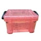 thumbnail image 2 of Mini caja de almacenamiento con cerradura: organizador de joyas de acrílico transparente para objetos pequeños, estuche de viaje portátil para cosméticos y artículos de oficina., 2 of 5