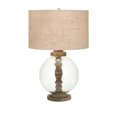 thumbnail image 1 of IMAX Corporation Mahin Lampe de Table en Bois et Verre en Brun, 1 of 1