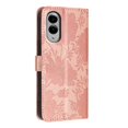 thumbnail image 3 of For Samsung Galaxy S25 Edge 5G 6.7" Flower Embossed Buckle Case, Card Slots/Pocket, PU Leather Flip Wallet Case With Short Wrist Strap,Rose gold,For Galaxy S25 Edge 5G, 3 of 7