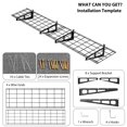 thumbnail image 4 of BeesClover Wall Mounted Storage Shelf,400 Lbs Load Capacity Garage Storage Rack Floating Shelves, 2 Pack, Suitable for Shop, Shed, 4 of 7