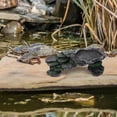 thumbnail image 1 of WHAMVOX Brown Resin Turtle Basking Platform and Reptile Hiding Cave Multi Functional Habitat Accessory, 1 of 5